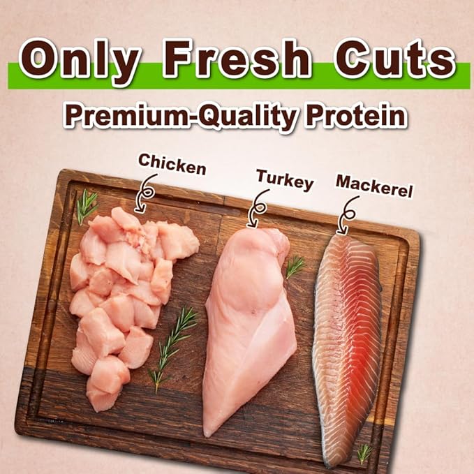 Afreschi Natural Cat Treats Turkey &amp; Chicken &amp; Mackerel W Shape 6 oz, All-Natural, High-Protein, Grain-Free, Healthy, Low-Fat, Easily Digestible