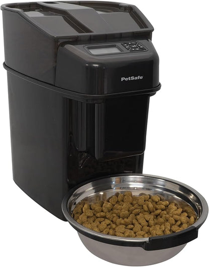 PetSafe Automatic Cat Feeder - Healthy Pet Simply Feed - Automatic Pet Feeder for Cats &amp; Dogs - Timed Pet Feeder with Programmable Portion Control - Holds 24 Cups of Dry or Semi-Moist Dog or Cat Food