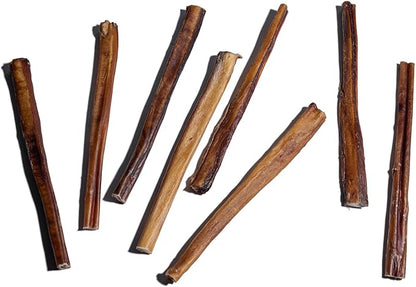 Jack&amp;Pup 12 Inch Bully Sticks for Large Dogs (5 Pack) Jumbo Dog Chews for Aggressive Chewers | All Natural, Odor Free Bully Sticks for Dogs