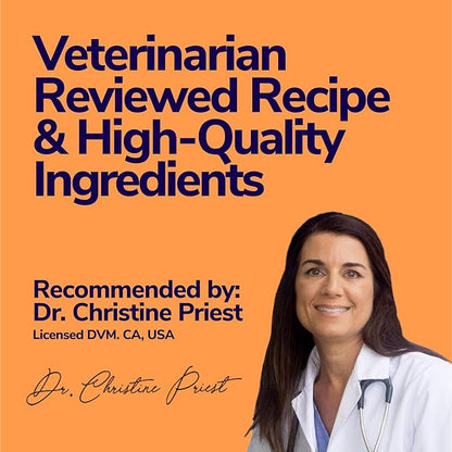 High-Calorie Weight Gainer for Dogs &amp; Cats - Multivitamin Nutritional Supplement Gel, Omega Fish Oil, Calcium - Puppy, Senior, Prenatal Cat &amp; Dog Vitamins, Supplements for Weight Gain