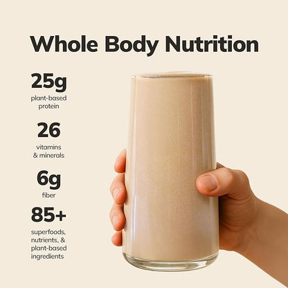 Ka’Chava Whole Body Meal Shake Vanilla 2 lb – Vegan Protein Powder with 85+ Superfoods &amp; Greens – Plant-Based Meal Replacement with Probiotics &amp; Digestive Enzymes – Gluten &amp; Dairy Free (15 Servings)