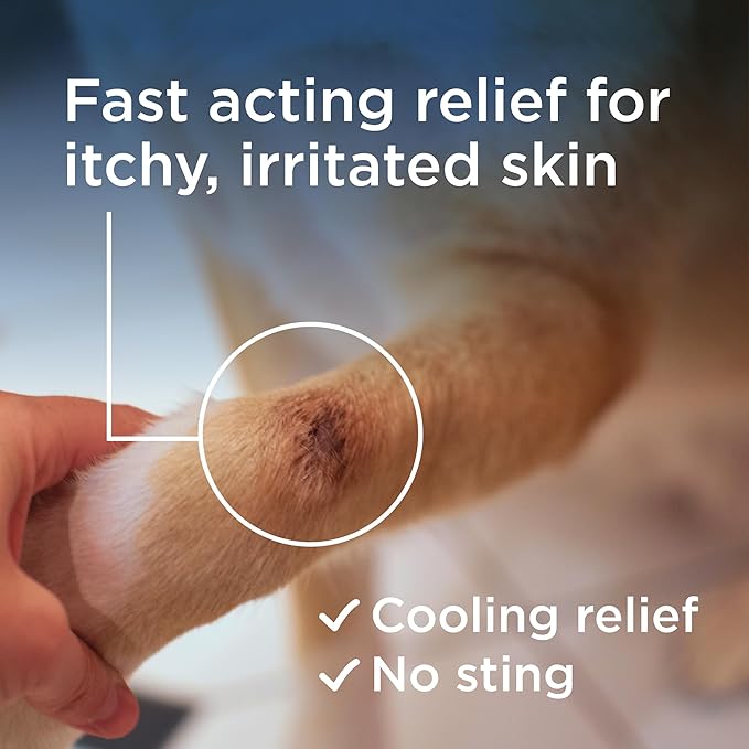 Wondercide Rescue - Skin Spray for Pets - Allergy Care, Rash, Redness, and Itch Relief for Dogs and Cats with Pure Hypochlorous - 8.5 oz