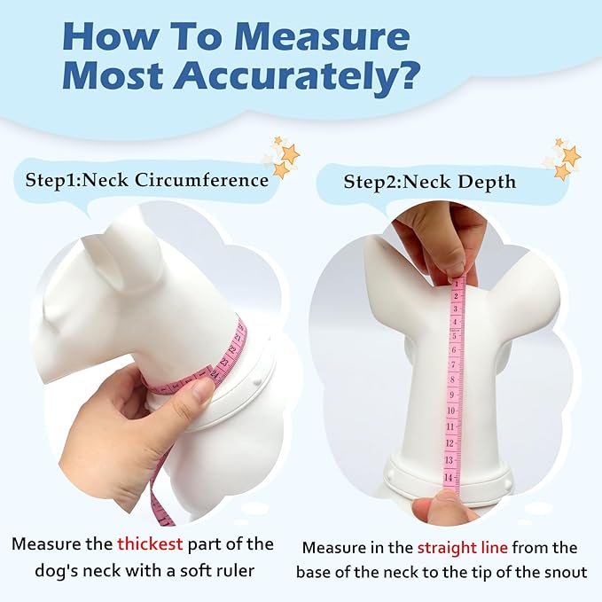 Hard &amp; Heavy Plastic Dog Cone Collar Alternative for Lab Golden GSD (Small&amp;Medium Sized),Pet Neck Head Protective Cone Anti-Lick, Adjustable Elizabethan Recovery Collar Cone of Shame for Healing