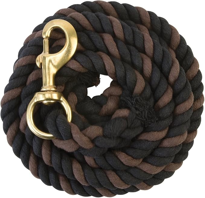 Weaver Equine Performance Lead Rope, Long Horse Lead Rope with Quick Halter Attachment, Soft Comfort Grip, Barn Horse Tack for Daily Use &amp; Showing