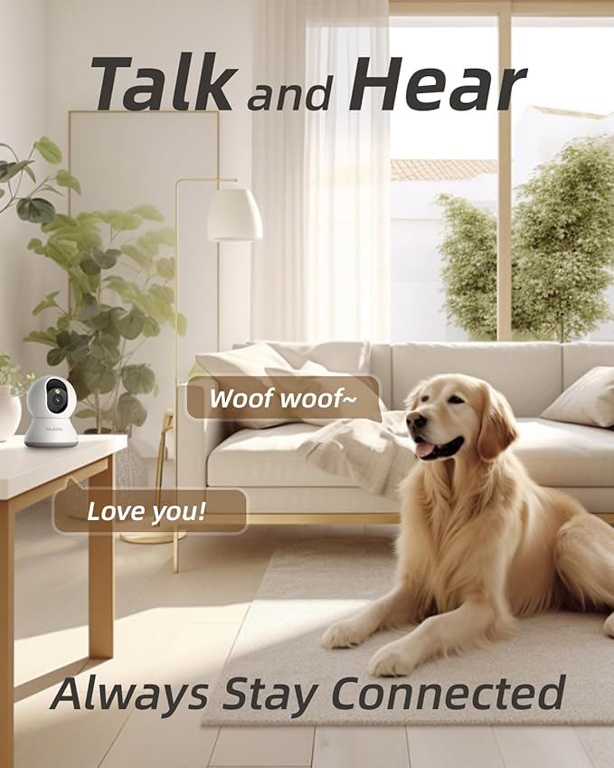 blurams Cameras for Home Security, 2K Pet Camera with Phone App, 5GHz/2.4GHz Dual-Band, 360° PTZ Indoor Cameras, 2-Way Talk, Motion Tracking, Color/IR Night Vision, Cloud&amp;SD, Works with Alexa (4Pack)