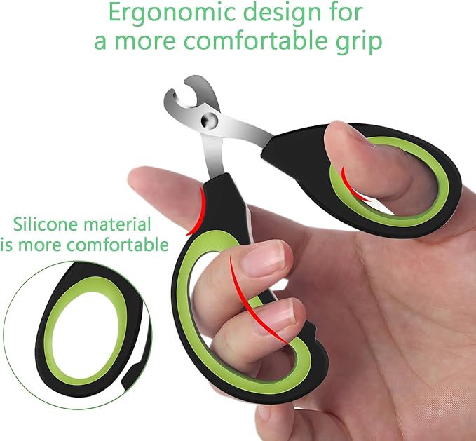 Cats &amp; Dogs Pets Nail Clippers &amp; Trimmers Rabbit Nail Clippers cat Nail Clippers for Indoor Cats cat Claw Clippers with Safety Guard Professional Grooming Tool for Cat Kitten(Green)