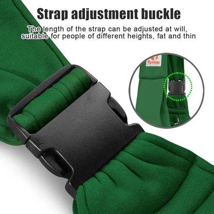 Tomkas Dog Sling Carrier for Small Dogs Puppy Carrier for Small Dogs (Emerald Green, Adjustable Strap &amp; Zipper Pocket)