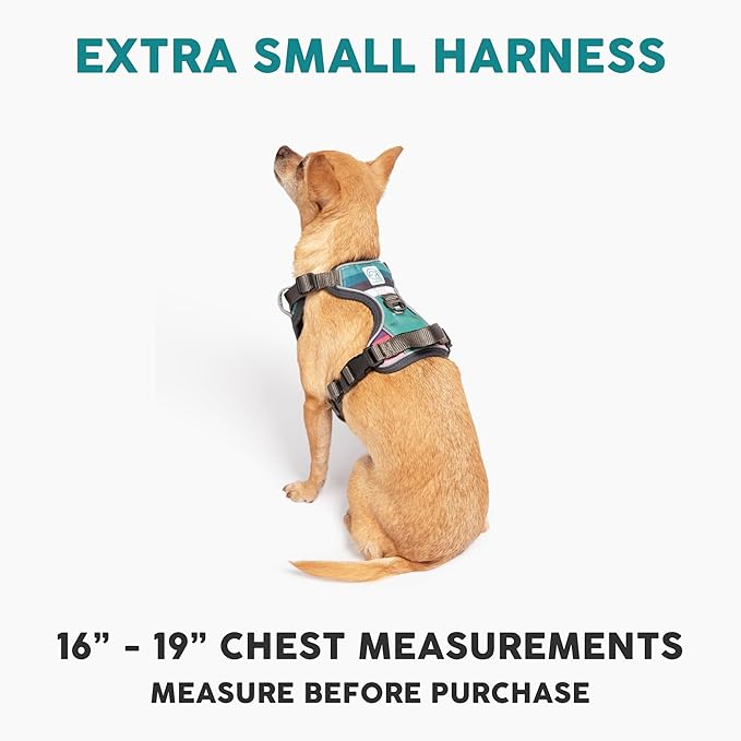 Embark Adventure Dog Harness, No-Pull Reflective Trim Dog Harness for Small, Medium &amp; Large Dogs - Heavy Duty Oxford, 2 Leash Clips &amp; Gel Lined Handle. Soft &amp; Padded Puppy Dog Vest for Any Breed