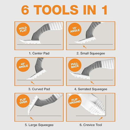 FurDozer X6 Pet Hair Remover &amp; Auto Detailing Tool - Cat &amp; Dog Hair Remover for Carpets, Car Interiors, Couches, Bedding, &amp; Pet Furniture - Reusable Pet Hair Removal Tool for Fur &amp; Lint (Grey, 2-Pack)