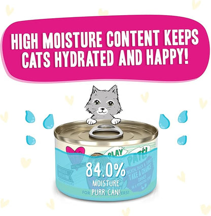 Weruva B.F.F. Play - Best Feline Friend Paté Lovers, Aw Yeah!, Chicken, Duck &amp; Turkey Take a Chance with Chicken, Duck &amp; Turkey, 2.8oz Can (Pack of 12)