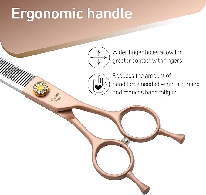 Fenice Peak Professional Curved Thinner Dog Grooming Scissors 7.0&