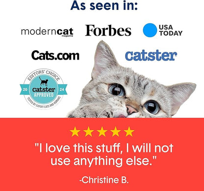 Boxie® Extra Strength 35 Day Odour Control Clumping Clay Cat &amp; Kitty Litter 40lb, 99.9% Dust-Free, Probiotic Formula, Long-Lasting, Veterinarian Approved, Easy Scooping for Multi-Cat Homes