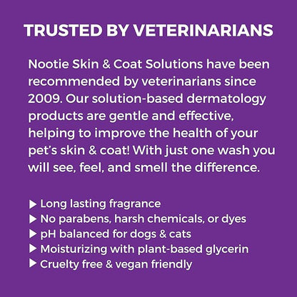 Nootie - Pet Shampoo for Sensitive Skin - Revitalizes Dry Skin &amp; Coat - Natural Ingredients - Gentle Dog Shampoo - Cleans &amp; Conditions