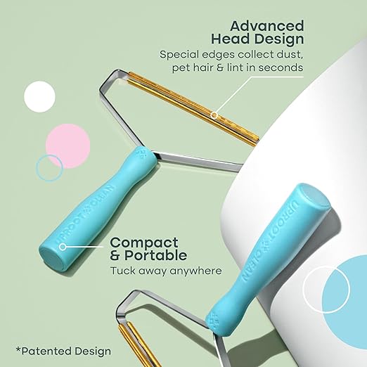 Uproot Cleaner Pro Pet Hair Removal Tool - Special Dog Hair Remover Multi Fabric Edge and Carpet Rake by Uproot Clean - Cat Fur Remover for Couch, Pet Towers, Rugs, Cat Mats and Trunks &amp; Much More