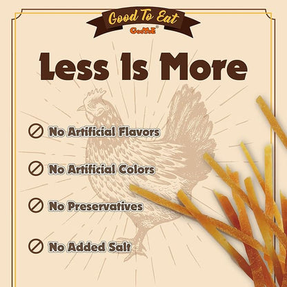Gootoe Chicken Breast Strips 1 lb, Dog Treats, All Natural, Grain-Free, High-Protein, Healthy &amp; Easily Digestible, Soft Texture