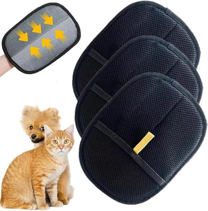 Pet Hair Removal Glove for Cats &amp; Dogs, Electrostatic Grooming Gloves for Pet Hair, Reusable Double Sided Static Hair Remover for Couch, Furniture, Carpet &amp; Car Seat (1 PCS)