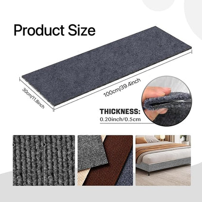 Cat Scratch Couch Furniture Protector, Adhesive Cat Scratch Pad Deterrent for Furniture, DIY Climbing Cat Scratcher Couch Protector from Cat Claws Scratching Indoor (Dark Grey 11.8"X39.4")