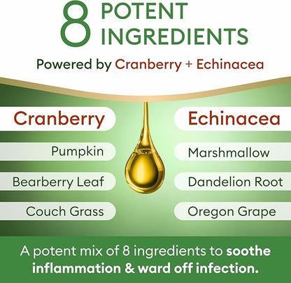 Dog UTI Treatment &amp; Cat Urinary Tract Infection Treatment, Natural Herbal Liquid UTI Medicine, Organically Grown Cranberry Extract, Supports Urinary and Digestive Health, 2 fl oz, Made in USA