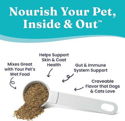 Solid Gold Cat &amp; Dog Multivitamin Powder - Kelp Powder, Omega 3 &amp; Vitamins for Dental, Digestive, Immune, Skin &amp; Coat Health - Multi Vitamin for Dogs &amp; Cats - Cat &amp; Dog Food Additive Supplement - 1lb