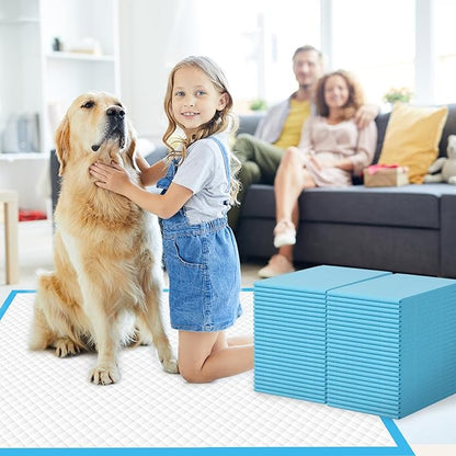 100 Count Large Dog &amp; Cat Puppy Pee Pads - 28"x30" Absorbent Potty Training Pads | Leakproof Quick-Dry Disposable Pet Pads for Puppies, Dogs &amp; Cats | Indoor, Outdoor, Litter Box, Housebreaking Use