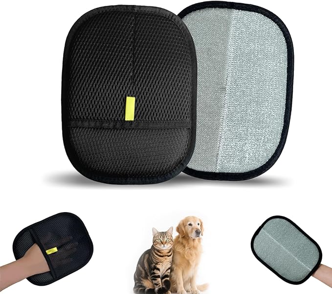 Pet Hair Remover Glove, Cat &amp; Dog Grooming Glove, Electrostatic Pet Hair Remover Glove,Upgraded Fur Removal Tool for Furniture, Carpet, Couch, Car Seat (1pc)