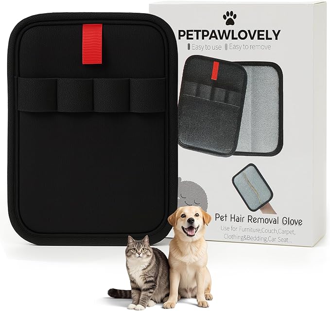 1PCS Pet Hair Remover Glove,Electrostatic Pet Hair Removal,Reusable Cat &amp; Dog Hair Removal for Couch,Furniture,Clothing &amp; Bedding,Carpet,Car Seat...Lint Mitt for Pet Hair,Upgraded Fur Remover Tool