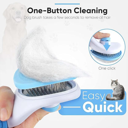 Namylya Cat Brush for Shedding &amp; Grooming – Slicker Brush for Dogs and Cats with Long Hair – Removes Tangles, Mats &amp; Loose Fur