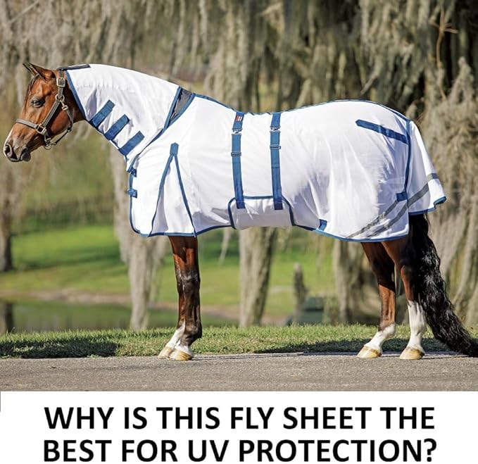 Schneiders Soft Interlock Mesh II Horse Fly Sheets | Superior UV &amp; Insect Protection | Versatile Euro Fit Option | Reflective Safety Design