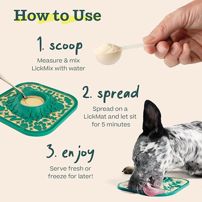 WOOF LickMixes - Dog Lick Mat Spread and Meal Topper - Delicious and Lower Calorie - Made with Wholesome Ingredients - Perfect for Dog Enrichment - Bacon &amp; Cheese