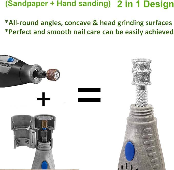 Jumbo+60 Diamond Dog Nail for Dremel, Screw-Mounted Mode Nail Dremel Tool for Dogs, Especially Suitable for Long-Haired Dogs, Dremel Polishing Bits, Animals Nail Care &amp; Home Grinder Tools