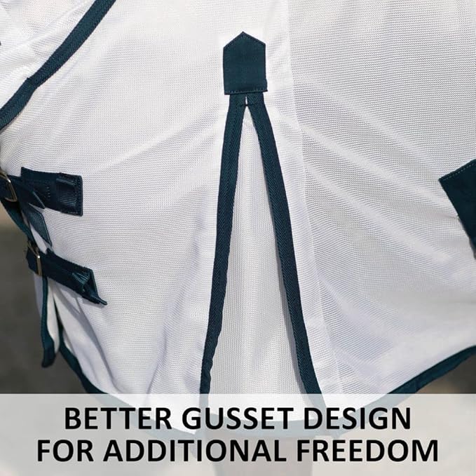 Schneiders Soft Interlock Mesh II Horse Fly Sheets | Superior UV &amp; Insect Protection | Versatile Euro Fit Option | Reflective Safety Design