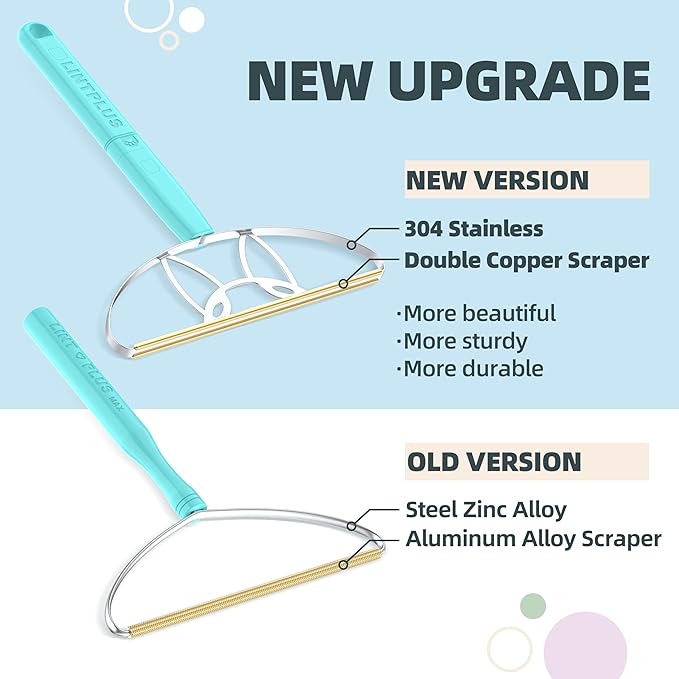 Flex MAX &amp; Pro Pet Hair Remover Kit by LINTPLUS - Dog &amp; Cat Hair Removal Tool for Furniture, Carpets, Rugs &amp; Couches - Easy to Use, Reusable Carpet Scraper for Pet Hair