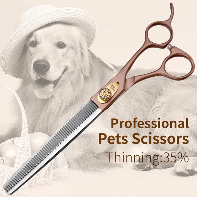 Fenice Peak Professional Thinning Scissors for Dog Cat 7/7.5&