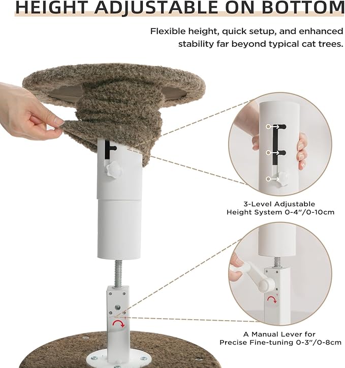 Made4Pets Floor to Ceiling Cat Tree 93-106&