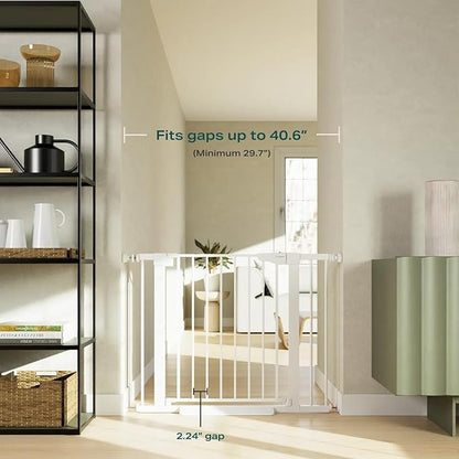 Cumbor 2 Pack 29.7-40.6" Baby Gate for Stairs, Mom&