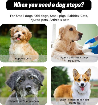 Dog Stairs&amp;Steps for High Beds Up to 28&