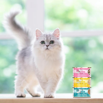 Weruva Cats in The Kitchen, Kitty Gone Wild with Wild Salmon Au Jus Cat Food, 3.2oz Can (Pack of 24)