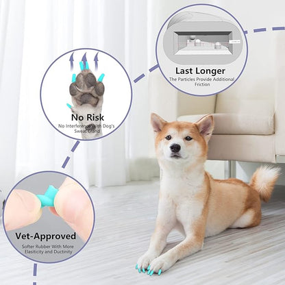 Nail Grippers for Dogs - Dog Anti Slip, Toe Grippers for Senior Dogs, Stop Sliding on Hardfloor, Two Ways of Use, Dog Paw Protector, Increase Traction, Reduce Pain &amp; Struggle (45PCS/Pack)