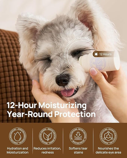HICC PET Tear Stain Softening Balm All-Natural Tear Stain Remover for Dogs and Cats - Softens &amp; Prevents Tear Stains, Soothes Redness Sensitive Eyes, Long-Lasting Moisturizing Eye Care - 1.06 oz
