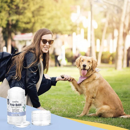 Dog Paw Balm, Moisturizer &amp; Protection for Cracked Dry &amp; Damaged Paws, Nose &amp; Elbows Natural Lick Safe Dog Nose Balm