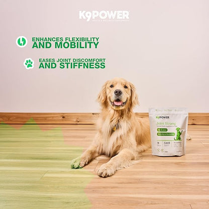 K9 Power Joint Strong Supplement 1 lb - Dog Joint Health &amp; Mobility Support with Glucosamine, Curcumin, Chondroitin, Hip &amp; Joint Pain Relief
