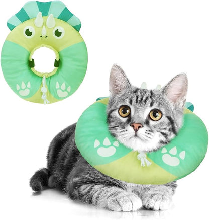 BEAUTYZOO Cat Cone Collar - Adjustable, Soft, Protective Donut Collar for Cats &amp; Kittens, Alternative to Plastic Cones, Stops Licking After Surgery