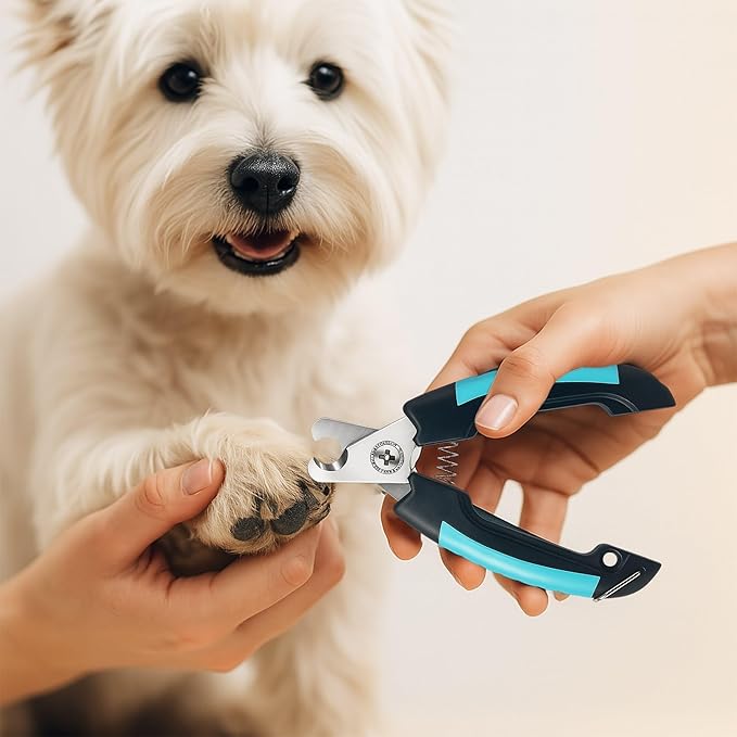 Professional Dog Nail Clippers for Medium &amp; Large Dogs, Cats – Safety Guard, Stress-Free Trimming