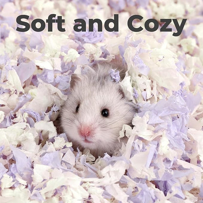 mini&amp;moe Guinea Pig Bedding 25 Liters: Dust-Free and Odor Control Moisture Absorbent Natural Paper Small Pet Bedding - for Guinea Pigs, Hamsters, Rabbits, and Small Animal
