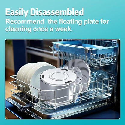 1.5 Gal Dog Water Bowl No Spill, 5.6L Stainless Steel Bowls and Non-Slip Dog Bowl Mats for Food and Water, Silicone Pet Feeding Mats for Floors Waterproof