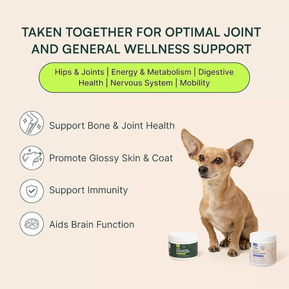 Wuffes Hip and Joint Supplement for and 23-in-1 Multivitamin Bundle for Dogs (Small &amp; Medium Breed)
