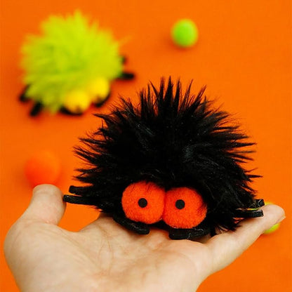 2 Pack-Spider Cat Kicker Toy with Catnip &amp; Bell Inside, Cat Stuffed Animal Soft Cat Toys, Cute Cat Feather Toy Plush Cat Toy, Cat Nip Toys Cat Toys for Bored Cats, Interactive Cat Toys for Indoor Cats