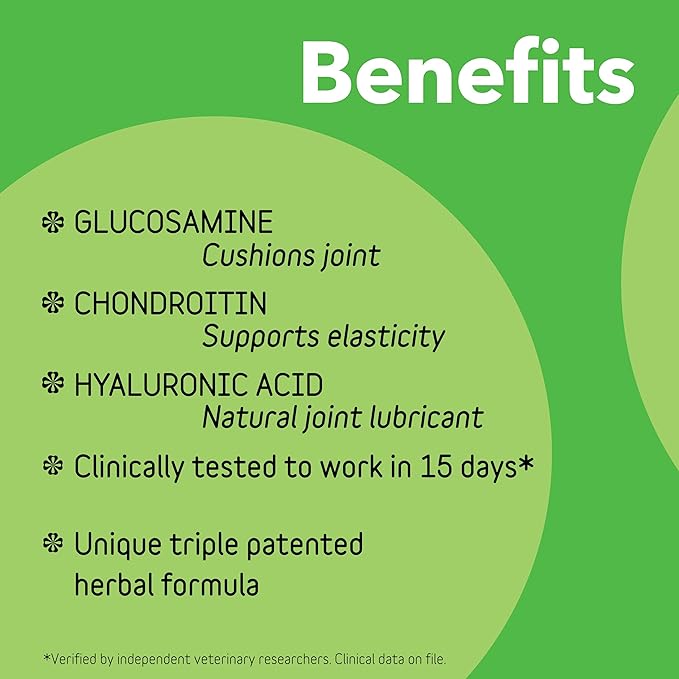InClover Connectin Natural Hip &amp; Joint Supplement for Dogs with Glucosamine, Chondroitin &amp; Hyaluronic Acid - Tablet for Dog Mobility, Comfort &amp; Active Lifestyle Support, 150 Count
