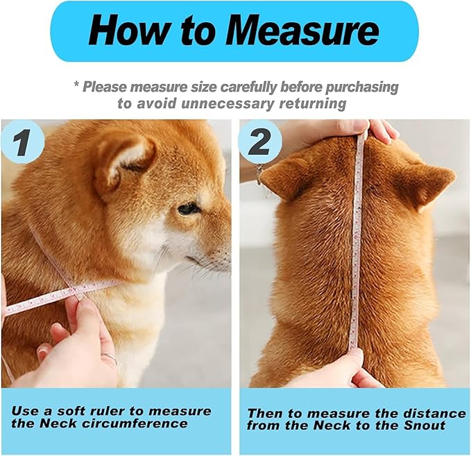 Supet Dog Cone Collar Adjustable After Surgery, Comfortable Pet Recovery Collar &amp; Cone for Large Medium Small Dogs, Elizabethan Dog Neck Collar Plastic Practical