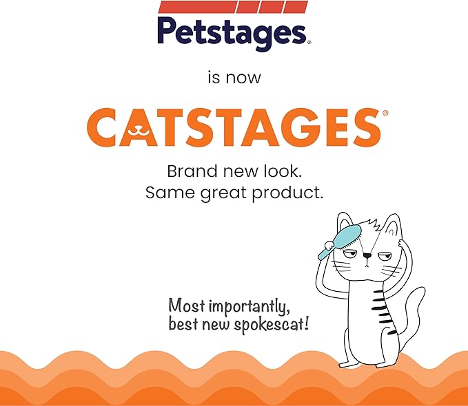 Catstages Squeak Squeak Mouse Cat Toy with Touch-Activated Sound &amp; Catnip, Gray